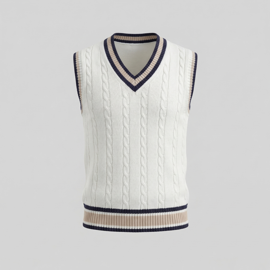 Wyndham | Elegant Cable-Knit Vest for Men