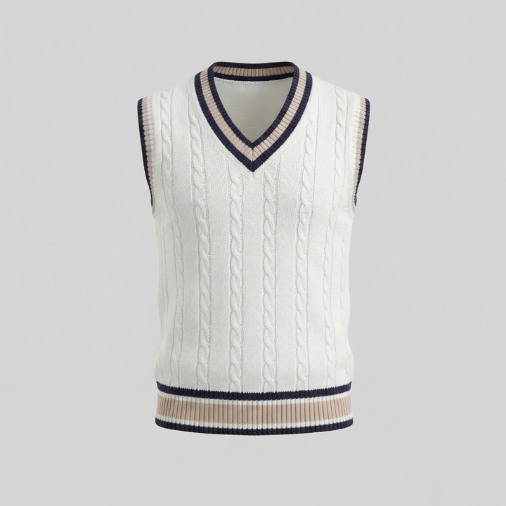 Wyndham | Elegant Cable-Knit Vest for Men