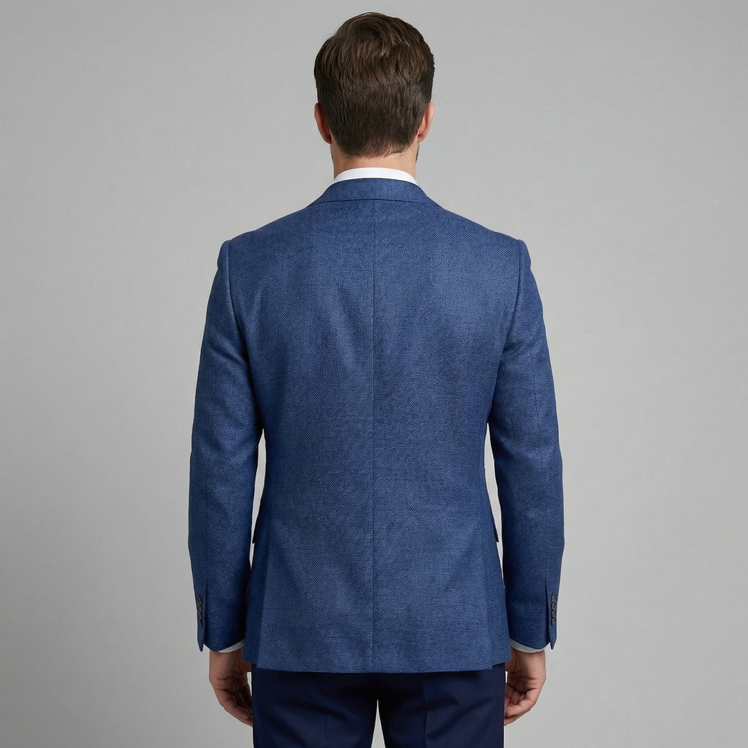 Louis | Relaxed Linen Blazer with Notched Collar for Men