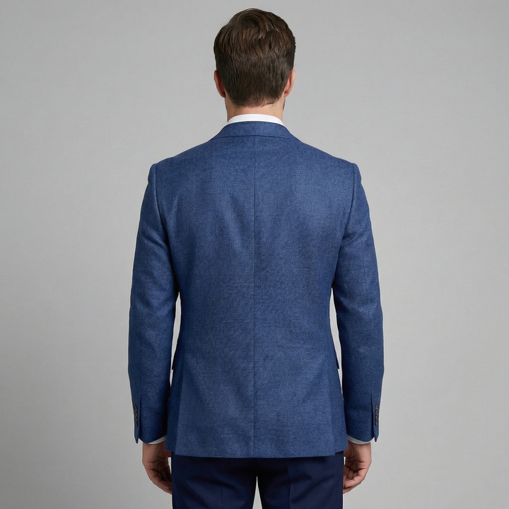 Louis | Relaxed Linen Blazer with Notched Collar for Men