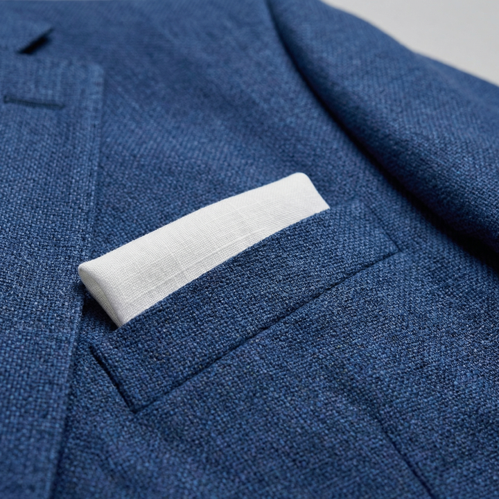 Louis | Relaxed Linen Blazer with Notched Collar for Men