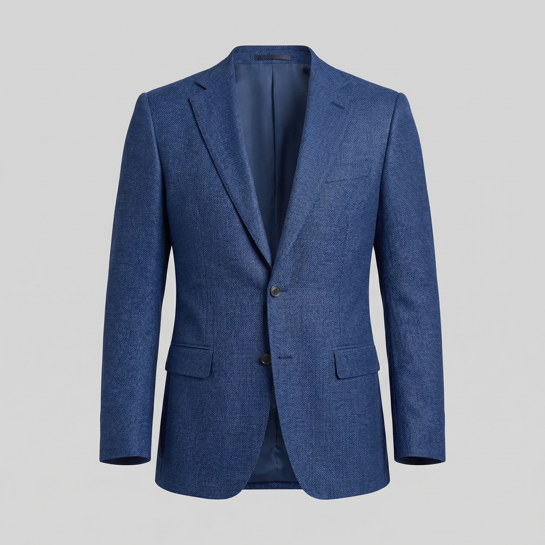 Louis | Relaxed Linen Blazer with Notched Collar for Men