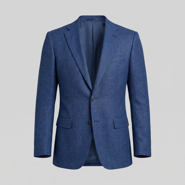 Louis | Relaxed Linen Blazer with Notched Collar for Men