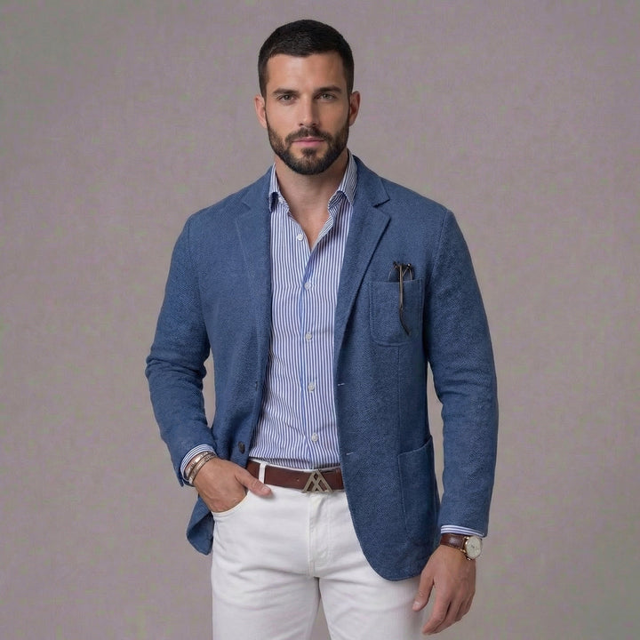 Milo | Relaxed Linen Blazer for Men