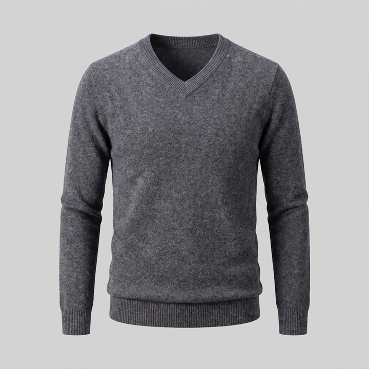 Gideon | Relaxed V-Neck Knit Sweater