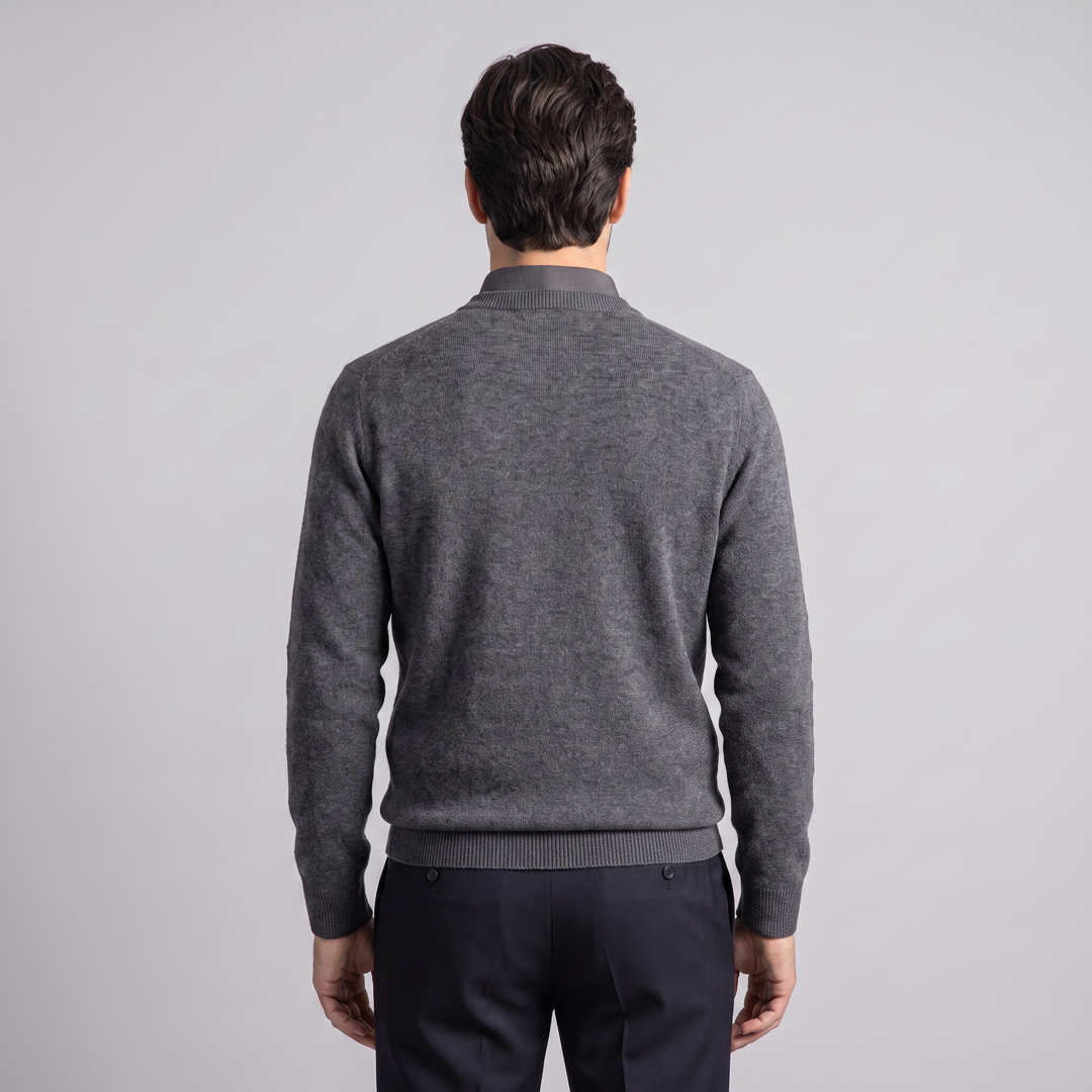 Gideon | Relaxed V-Neck Knit Sweater