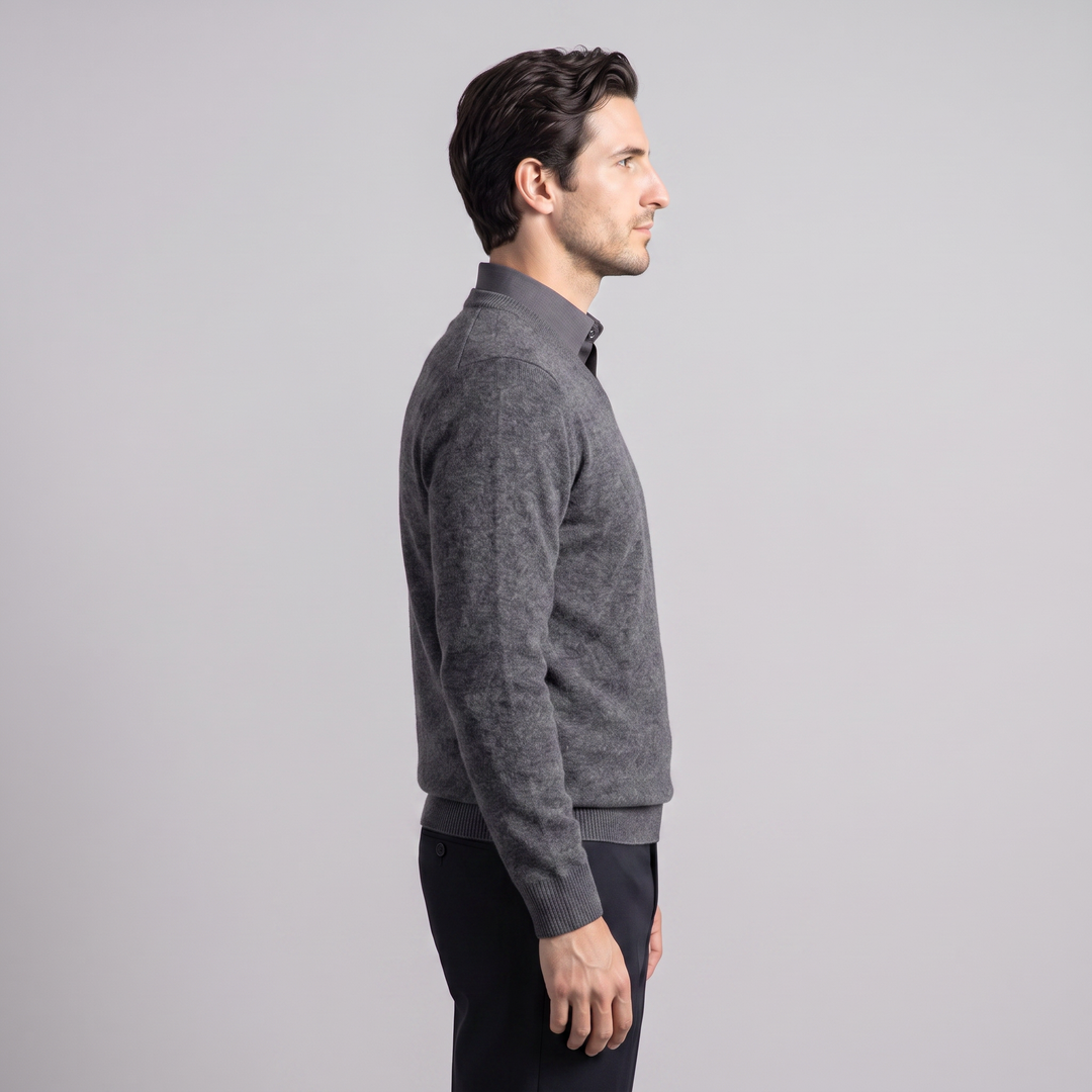 Gideon | Relaxed V-Neck Knit Sweater