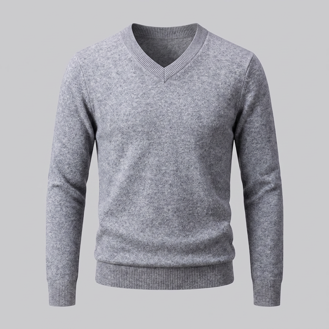 Gideon | Relaxed V-Neck Knit Sweater