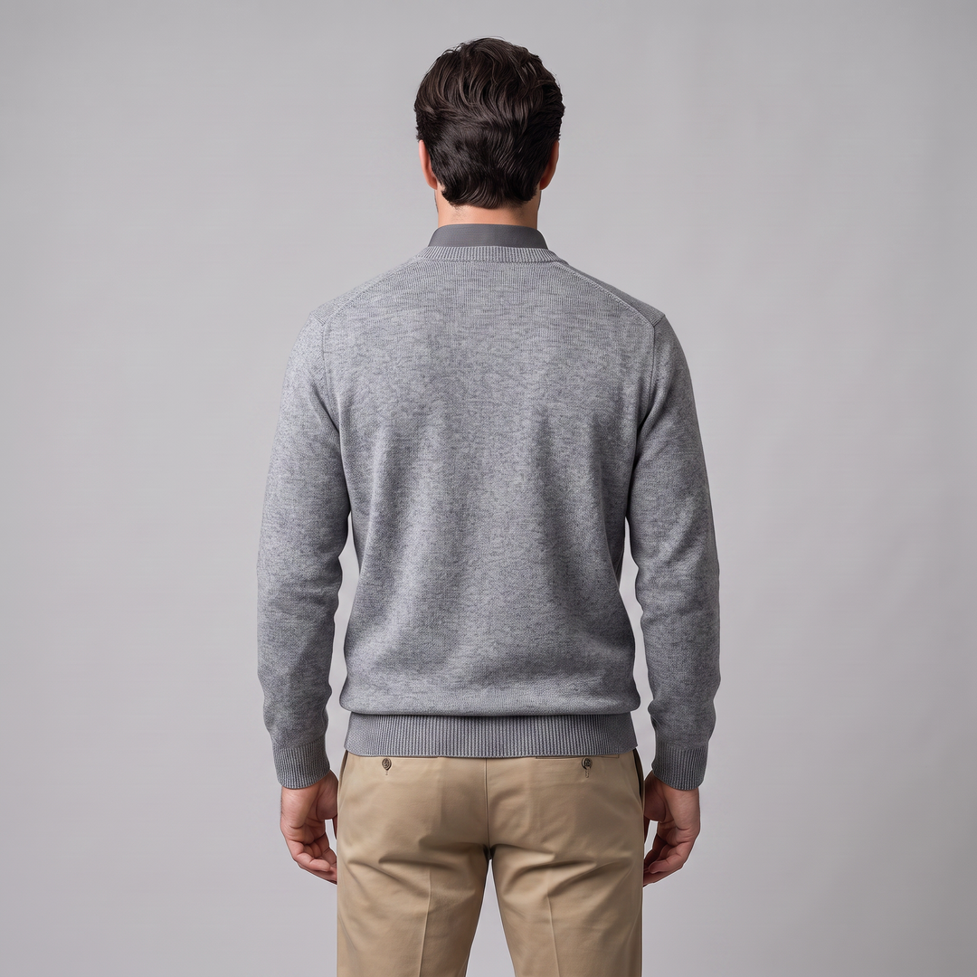 Gideon | Relaxed V-Neck Knit Sweater