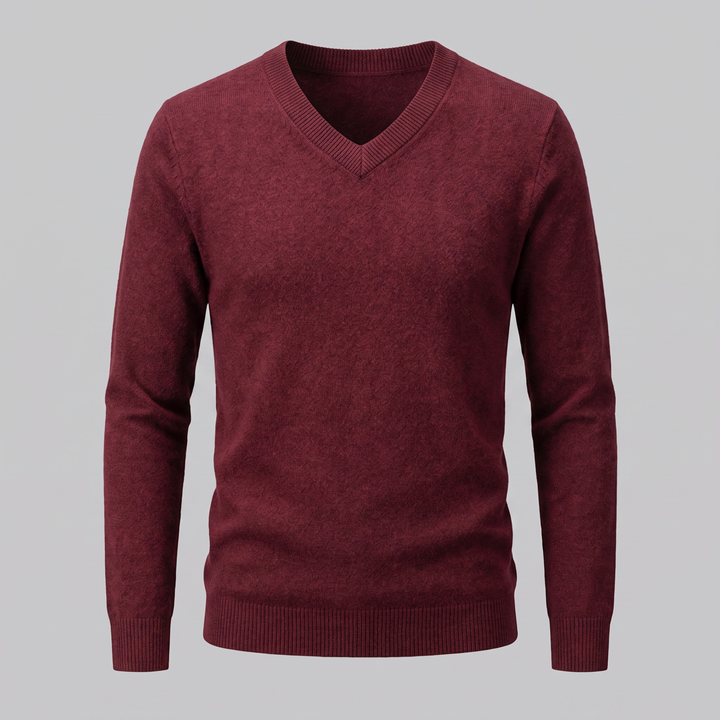 Gideon | Relaxed V-Neck Knit Sweater