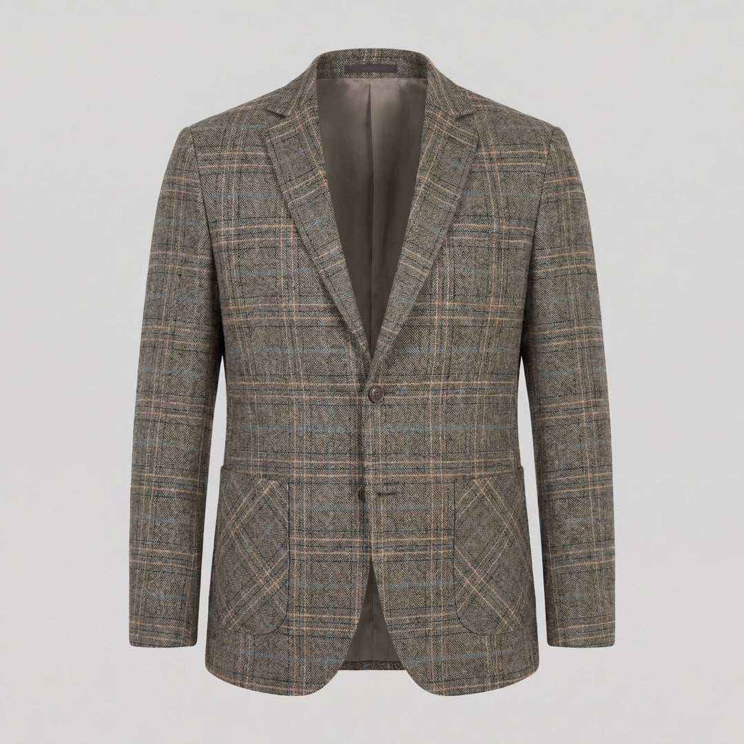 Callum | Smart Checked Tweed Blazer for Men's Tailoring