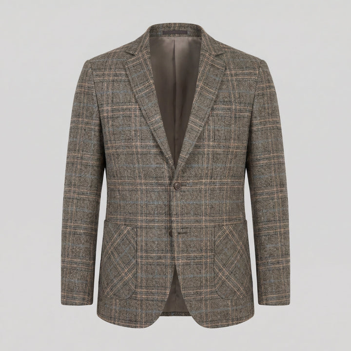 Callum | Smart Checked Tweed Blazer for Men's Tailoring