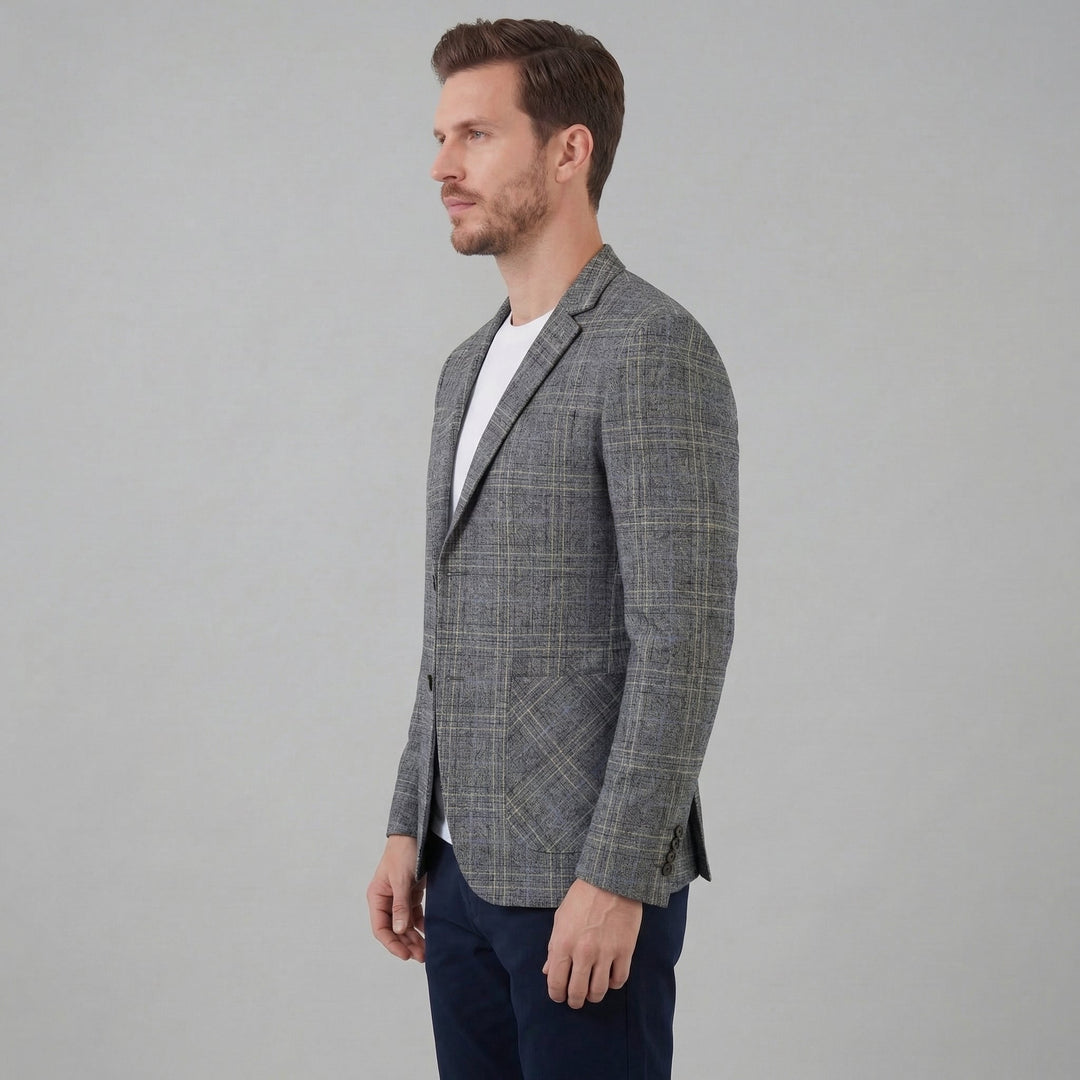 Callum | Smart Checked Tweed Blazer for Men's Tailoring