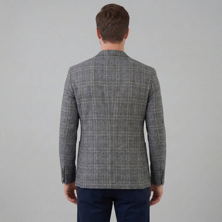 Callum | Smart Checked Tweed Blazer for Men's Tailoring