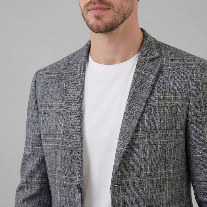 Callum | Smart Checked Tweed Blazer for Men's Tailoring