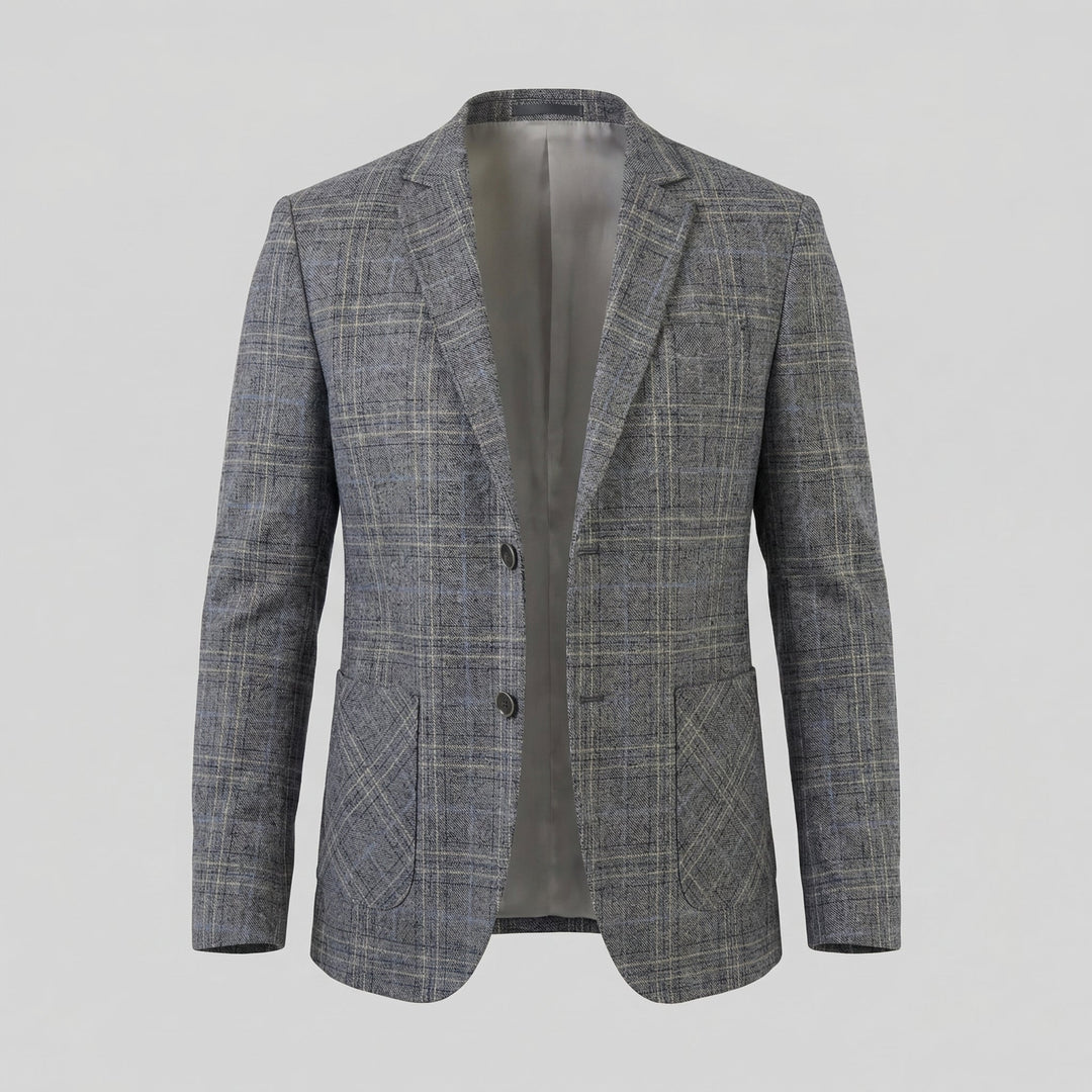 Callum | Smart Checked Tweed Blazer for Men's Tailoring