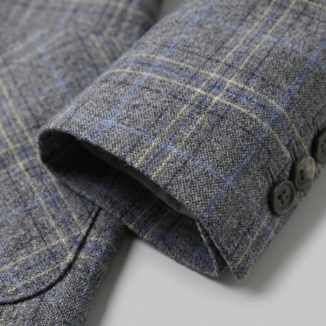 Callum | Smart Checked Tweed Blazer for Men's Tailoring