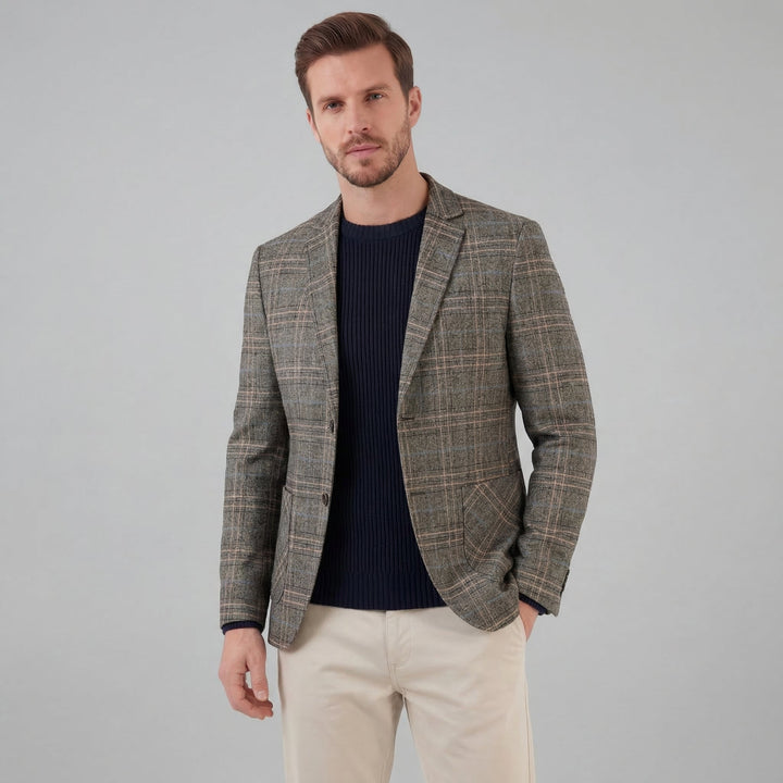 Callum | Smart Checked Tweed Blazer for Men's Tailoring