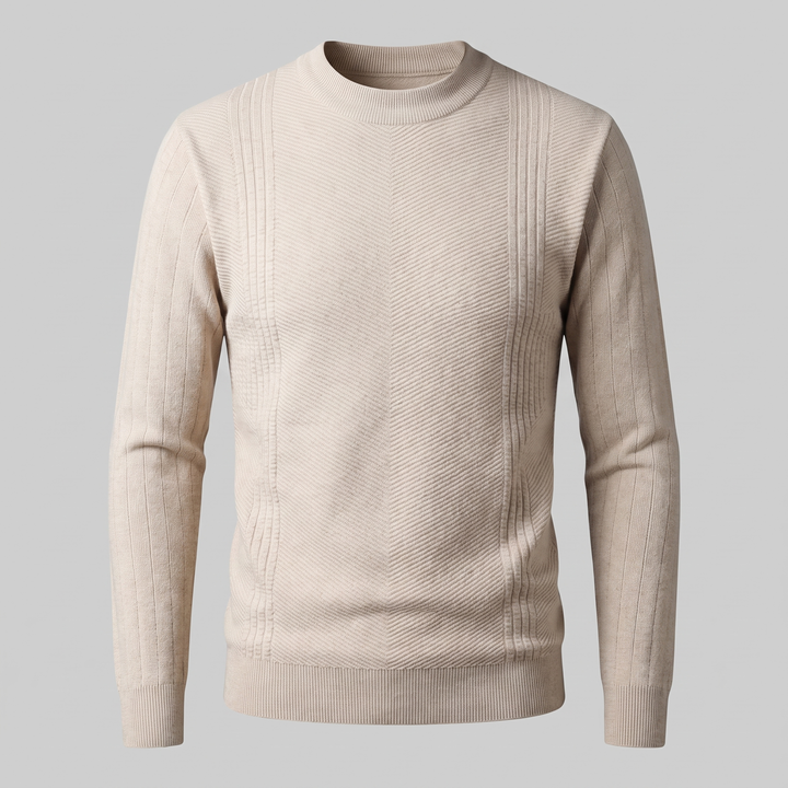 Grayson | Sharp Ribbed Crew Neck Jumper for Men
