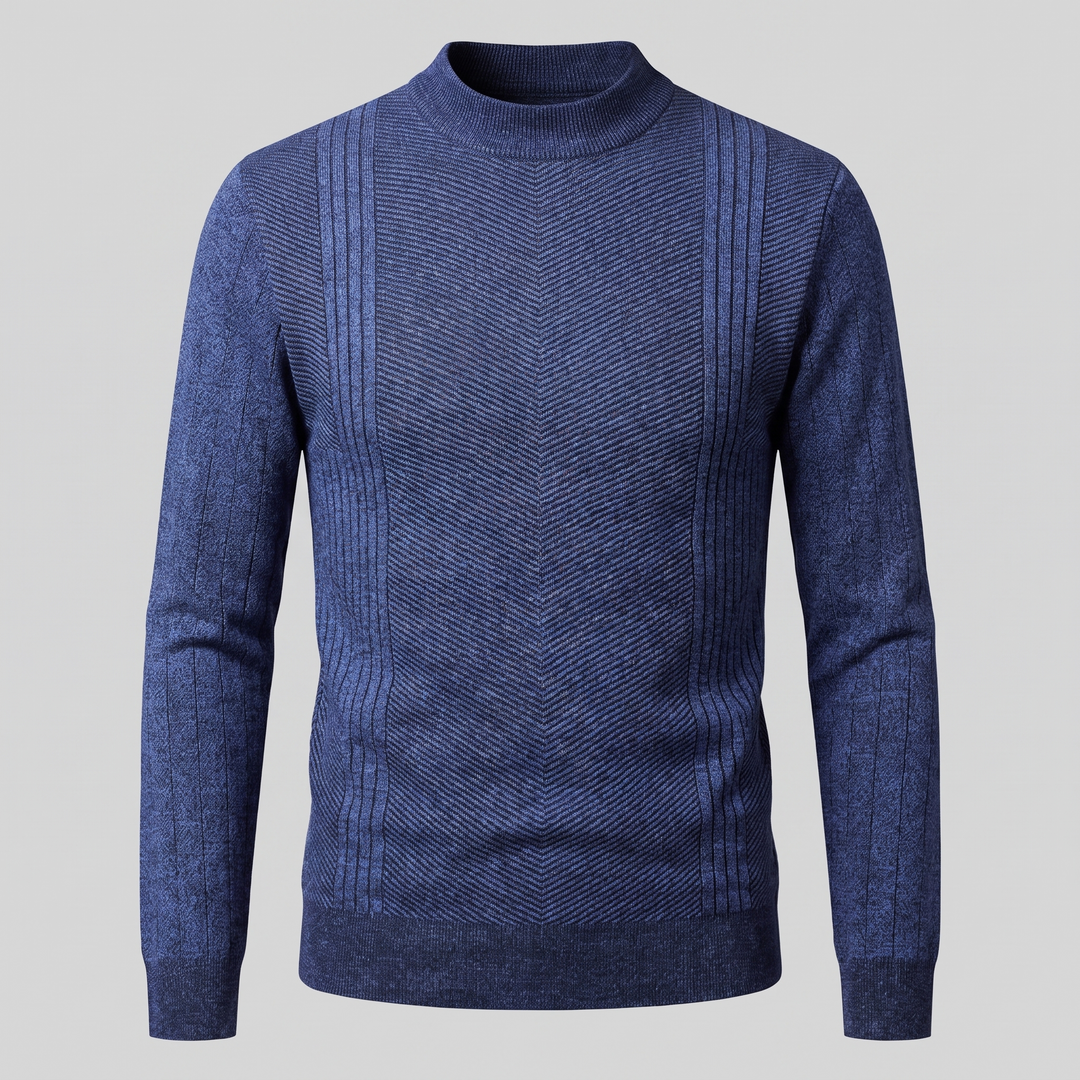 Grayson | Sharp Ribbed Crew Neck Jumper for Men