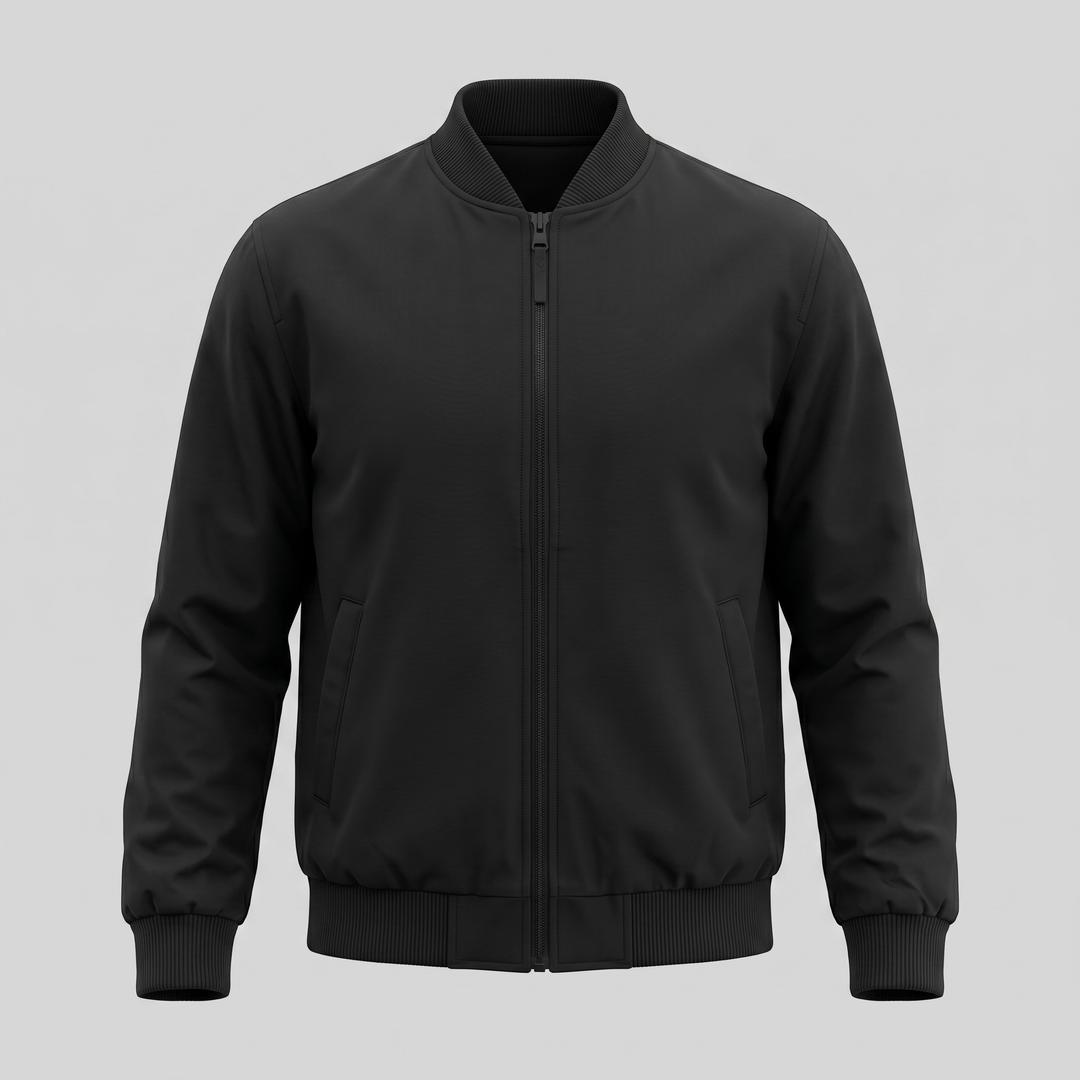 Archie | Classic Bomber Jacket with Ribbed Collar for Men