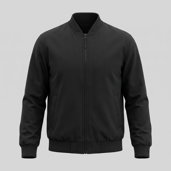 Archie | Classic Bomber Jacket with Ribbed Collar for Men