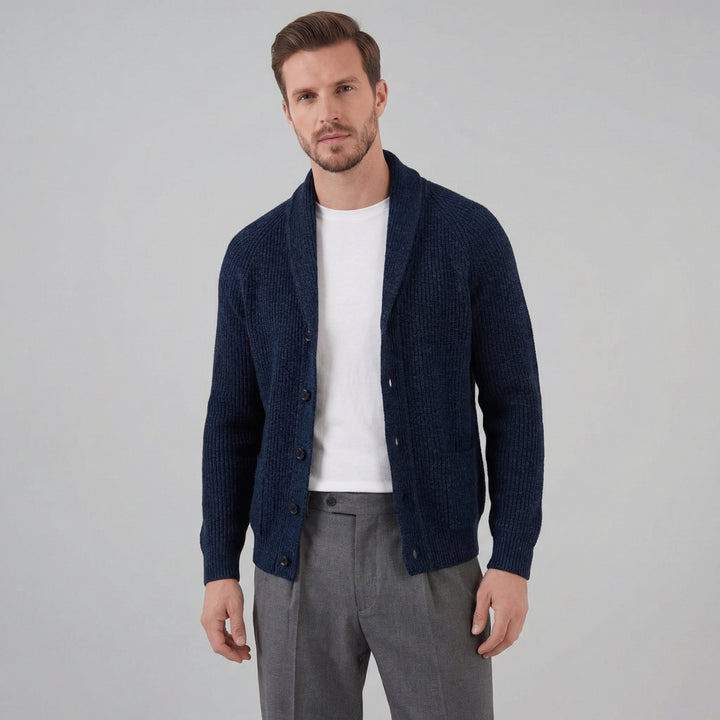 Paxton | Warm Shawl Collar Chunky Knit Cardigan