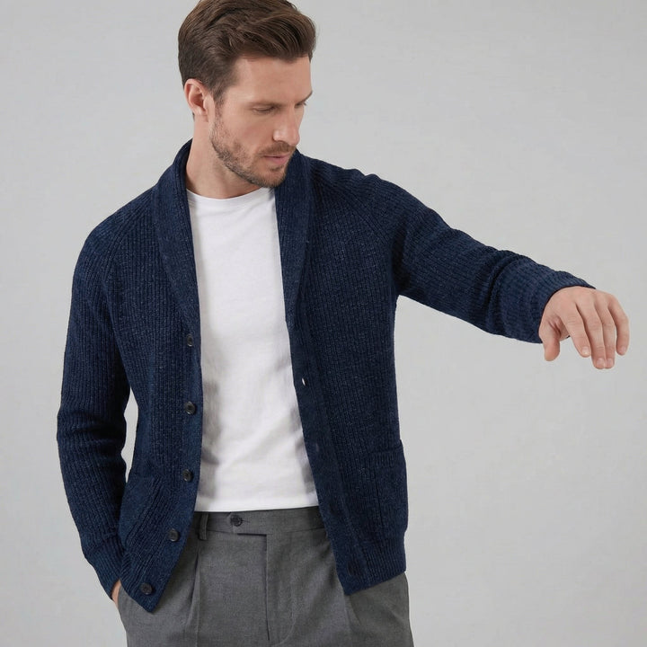 Paxton | Warm Shawl Collar Chunky Knit Cardigan