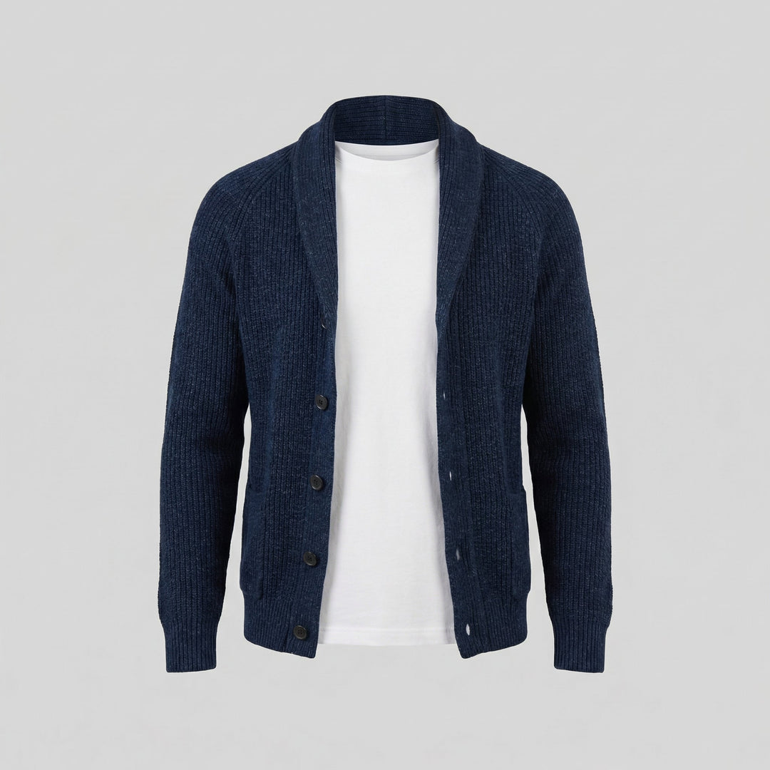 Paxton | Warm Shawl Collar Chunky Knit Cardigan