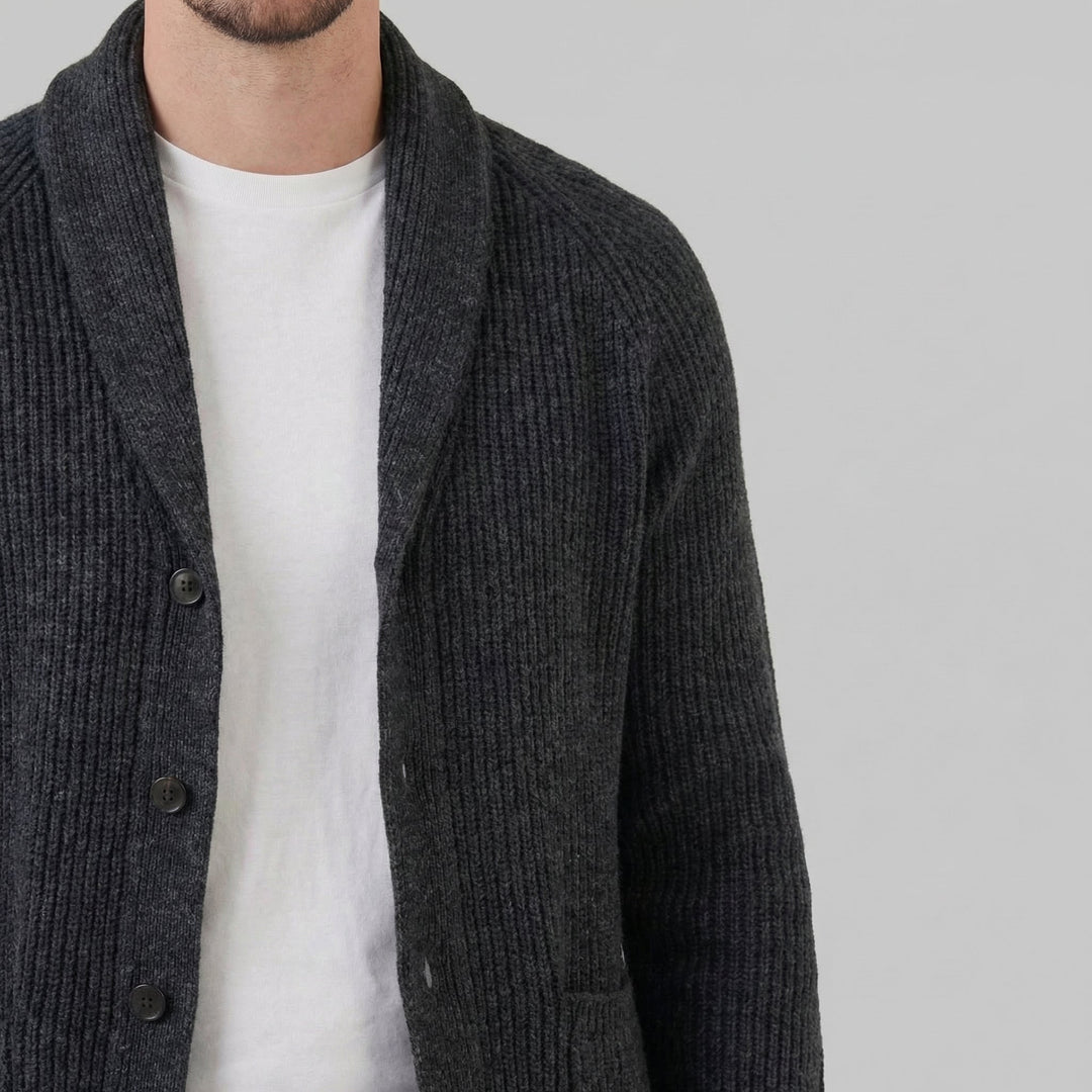 Paxton | Warm Shawl Collar Chunky Knit Cardigan
