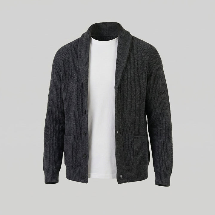 Paxton | Warm Shawl Collar Chunky Knit Cardigan