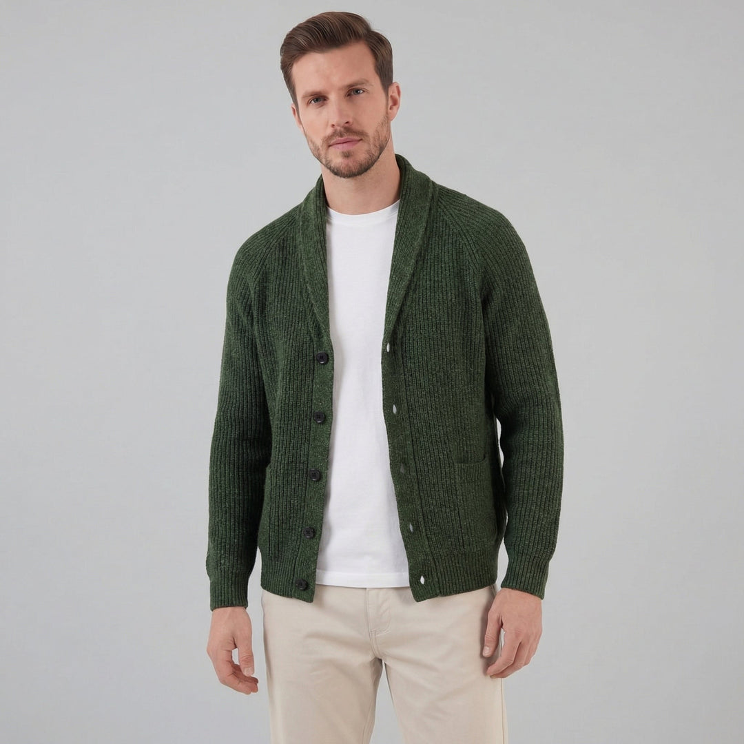 Paxton | Warm Shawl Collar Chunky Knit Cardigan