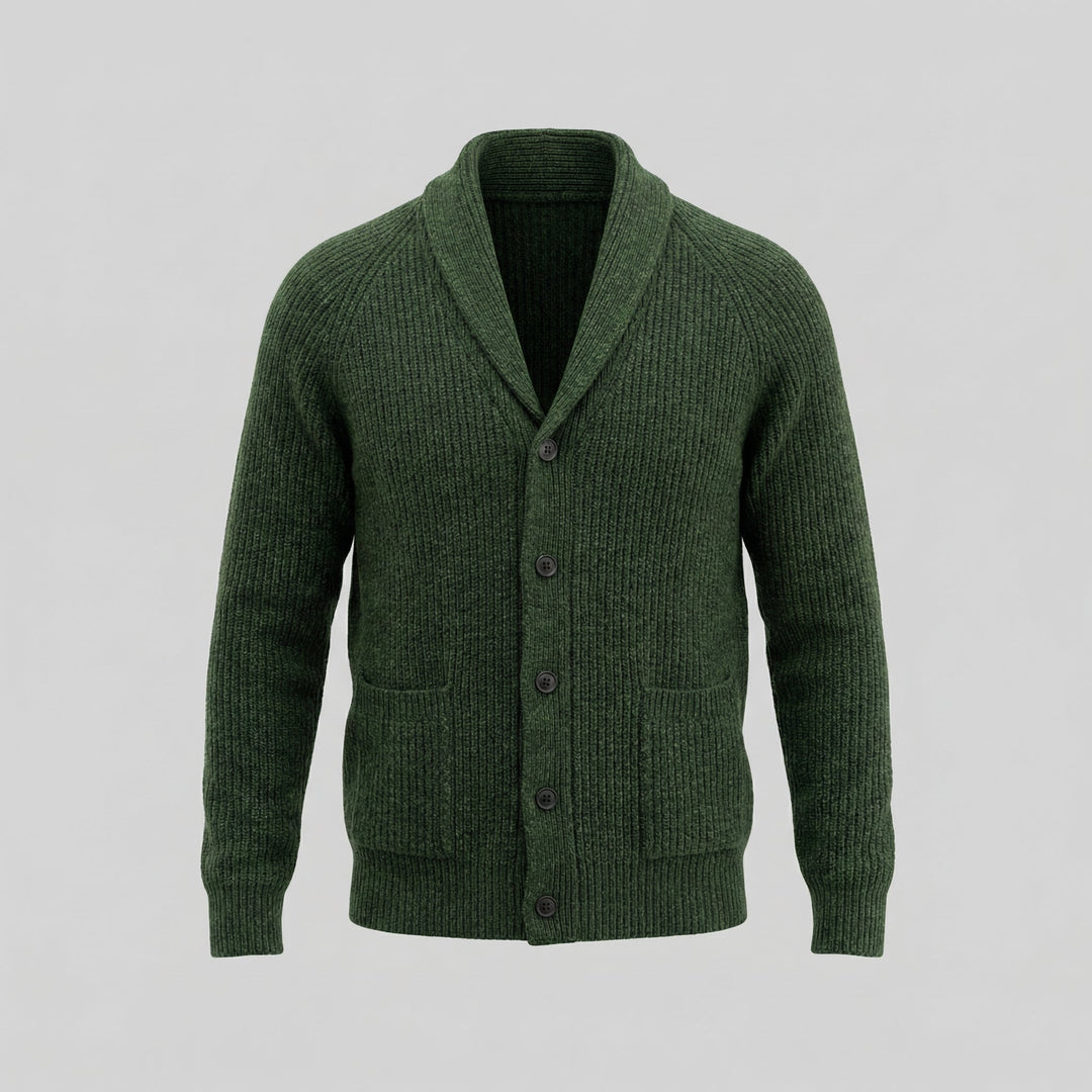 Paxton | Warm Shawl Collar Chunky Knit Cardigan