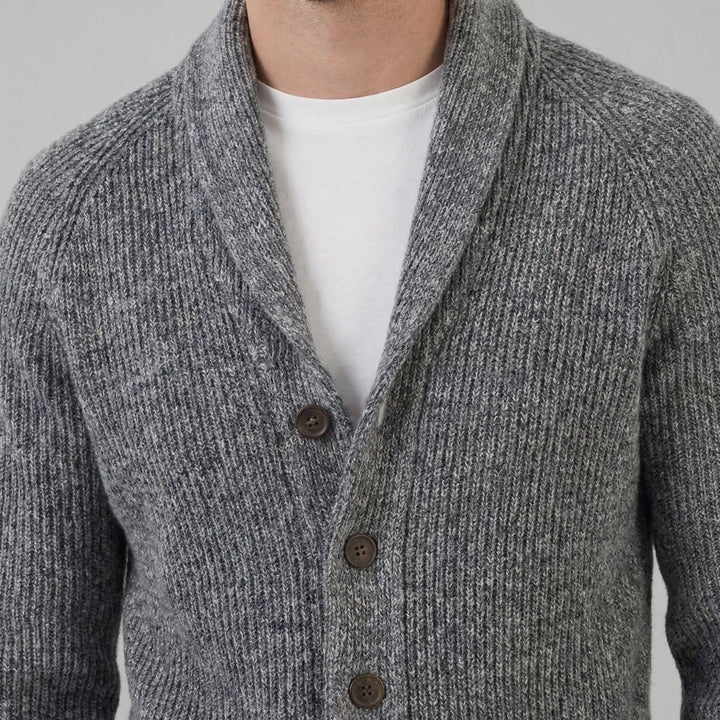 Paxton | Warm Shawl Collar Chunky Knit Cardigan