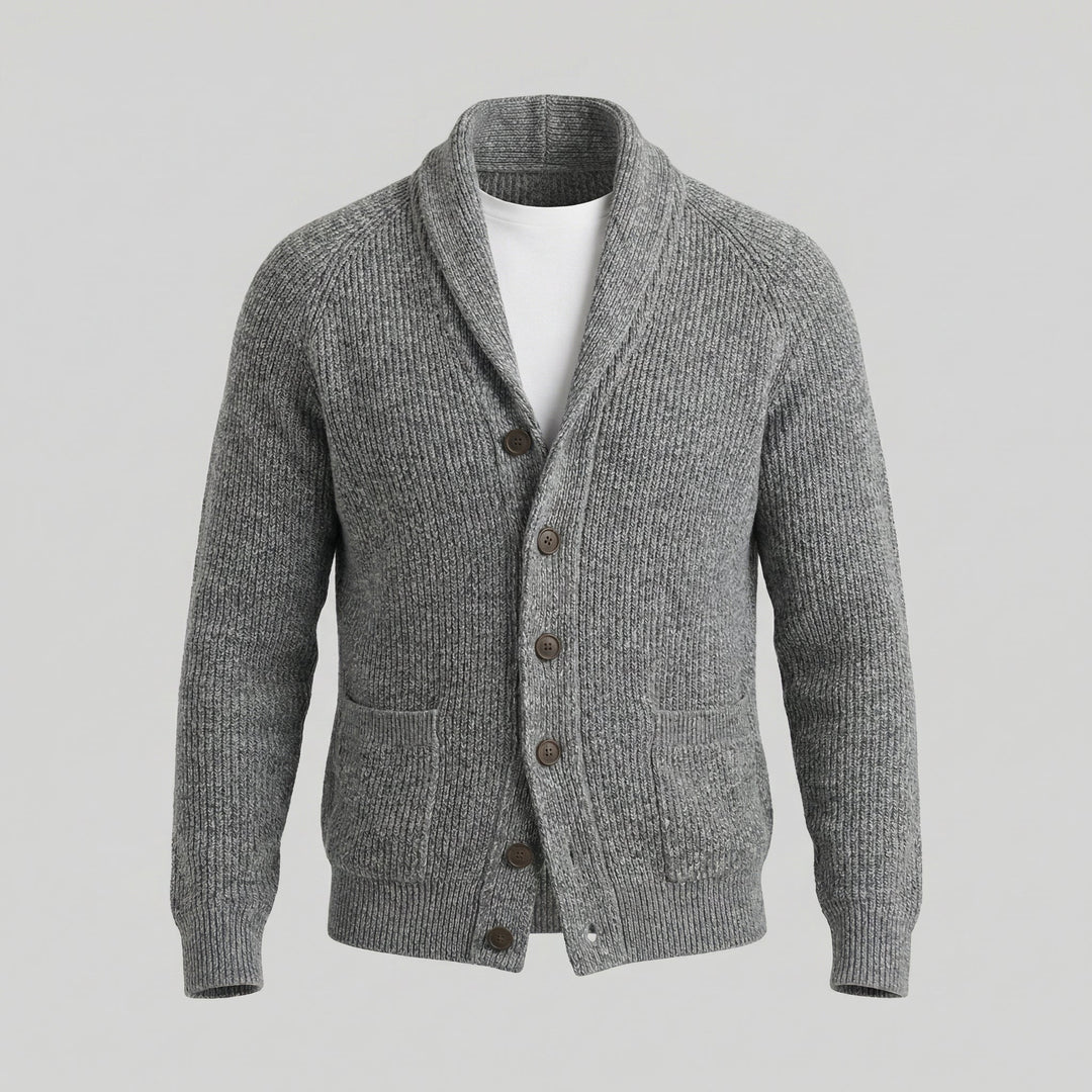 Paxton | Warm Shawl Collar Chunky Knit Cardigan