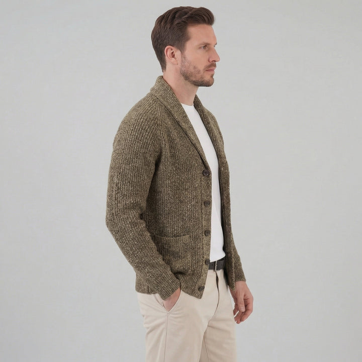 Paxton | Warm Shawl Collar Chunky Knit Cardigan