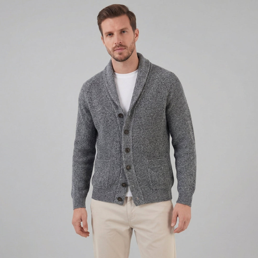 Paxton | Warm Shawl Collar Chunky Knit Cardigan