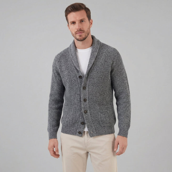 Paxton | Warm Shawl Collar Chunky Knit Cardigan