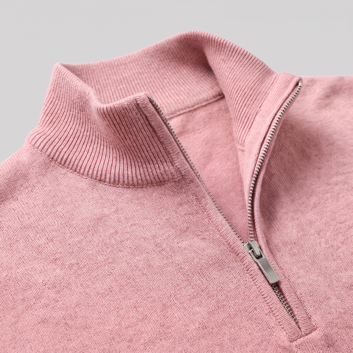 Lachlan | Relaxed Half Zip Jumper Knitted Sweater for Men