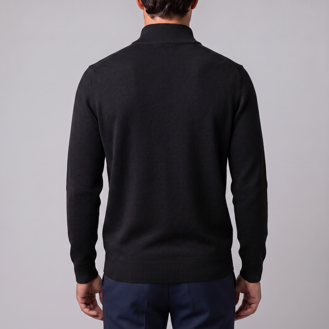 Lachlan | Relaxed Half Zip Jumper Knitted Sweater for Men