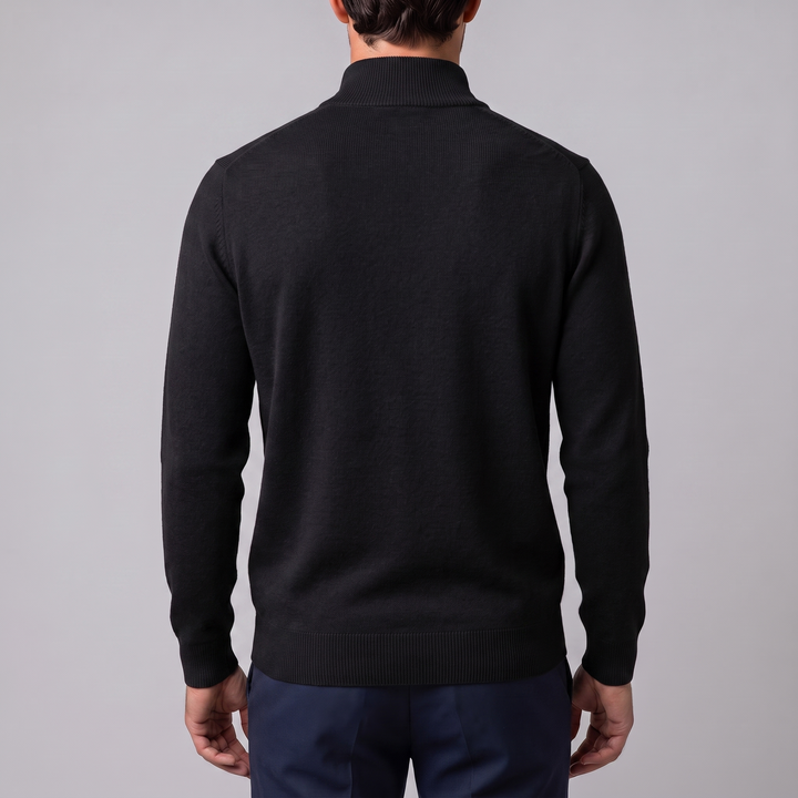 Lachlan | Relaxed Half Zip Jumper Knitted Sweater for Men