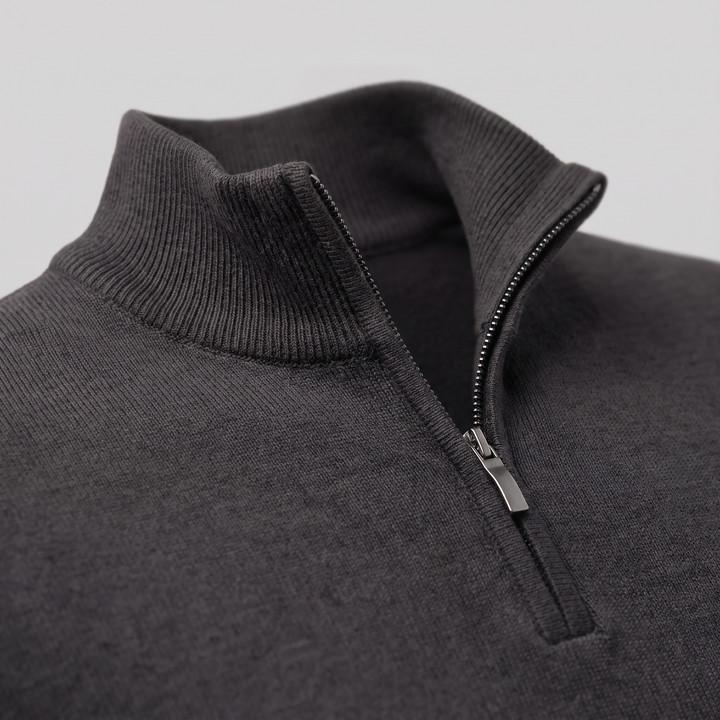 Lachlan | Relaxed Half Zip Jumper Knitted Sweater for Men