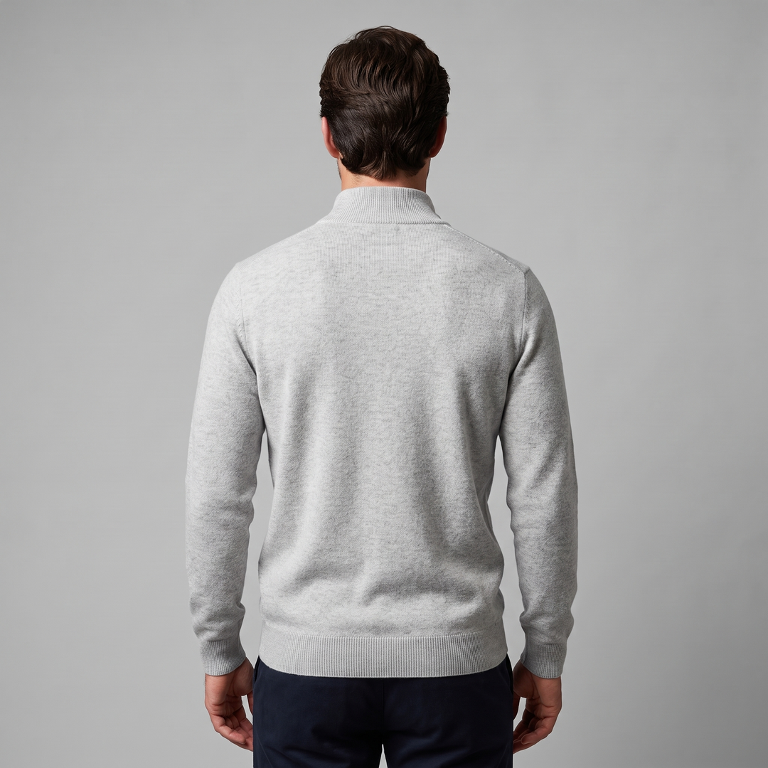 Lachlan | Relaxed Half Zip Jumper Knitted Sweater for Men