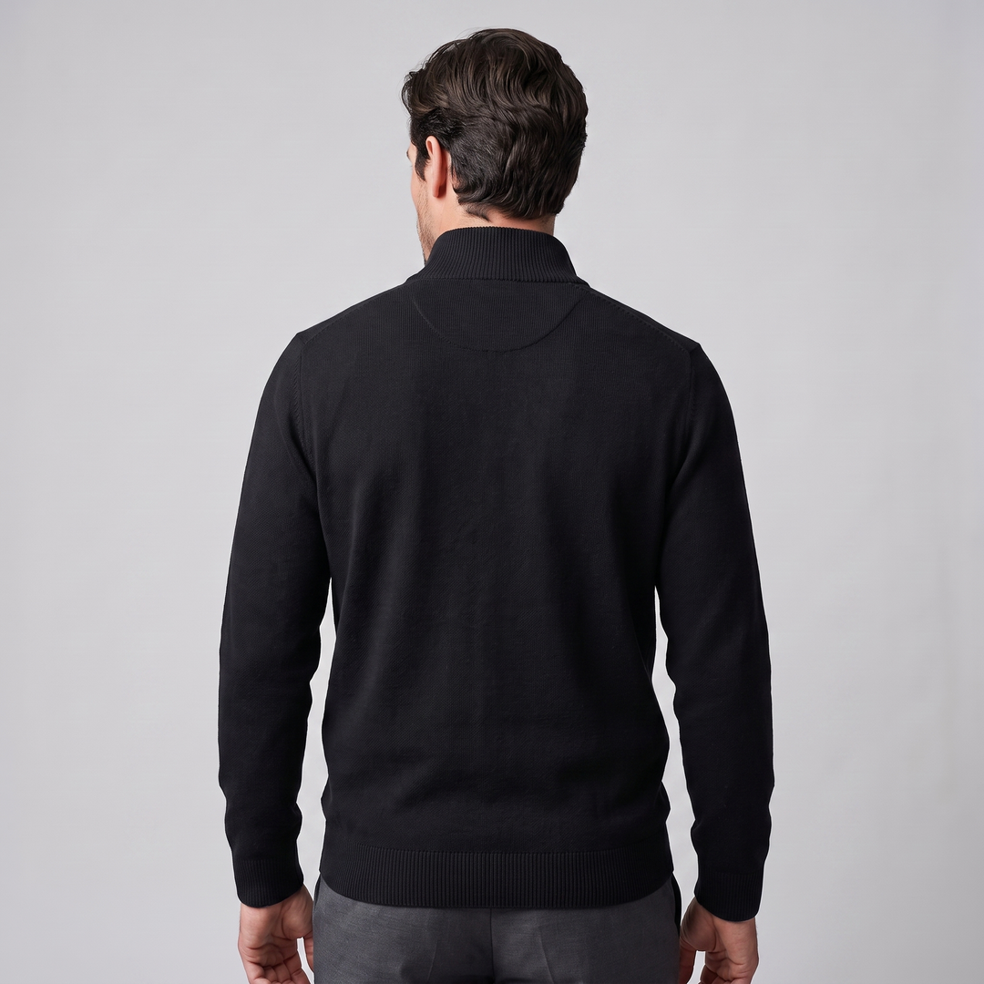 Dominic | Relaxed Cotton Half-Zip Sweater