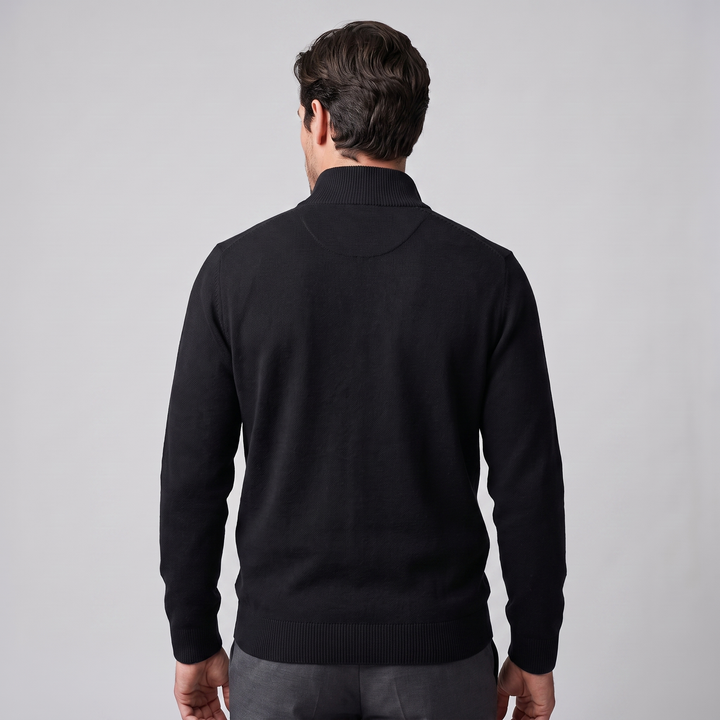 Dominic | Relaxed Cotton Half-Zip Sweater