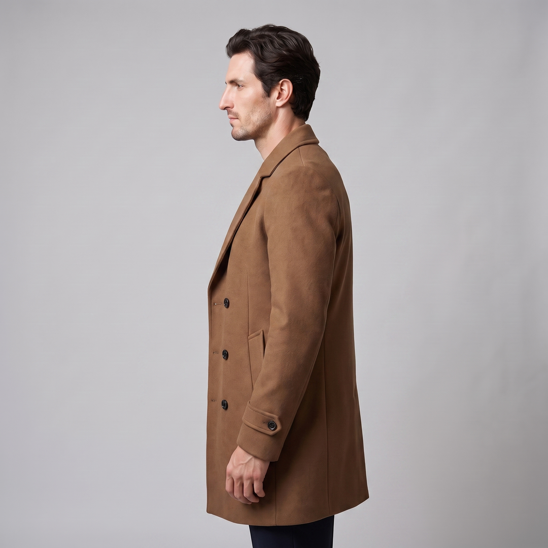 Bartholomew | Sharp Double-Breasted Overcoat for Men