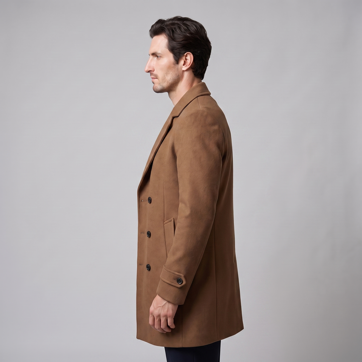 Bartholomew | Sharp Double-Breasted Overcoat for Men