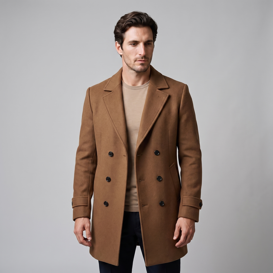 Bartholomew | Sharp Double-Breasted Overcoat for Men