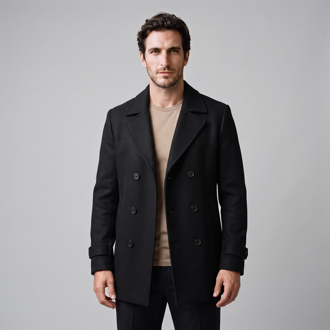 Bartholomew | Sharp Double-Breasted Overcoat for Men