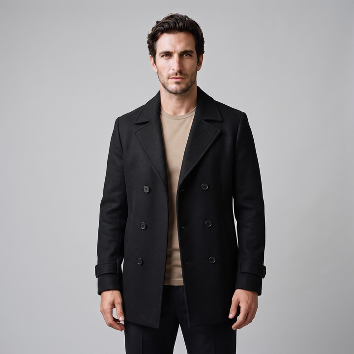 Bartholomew | Sharp Double-Breasted Overcoat for Men